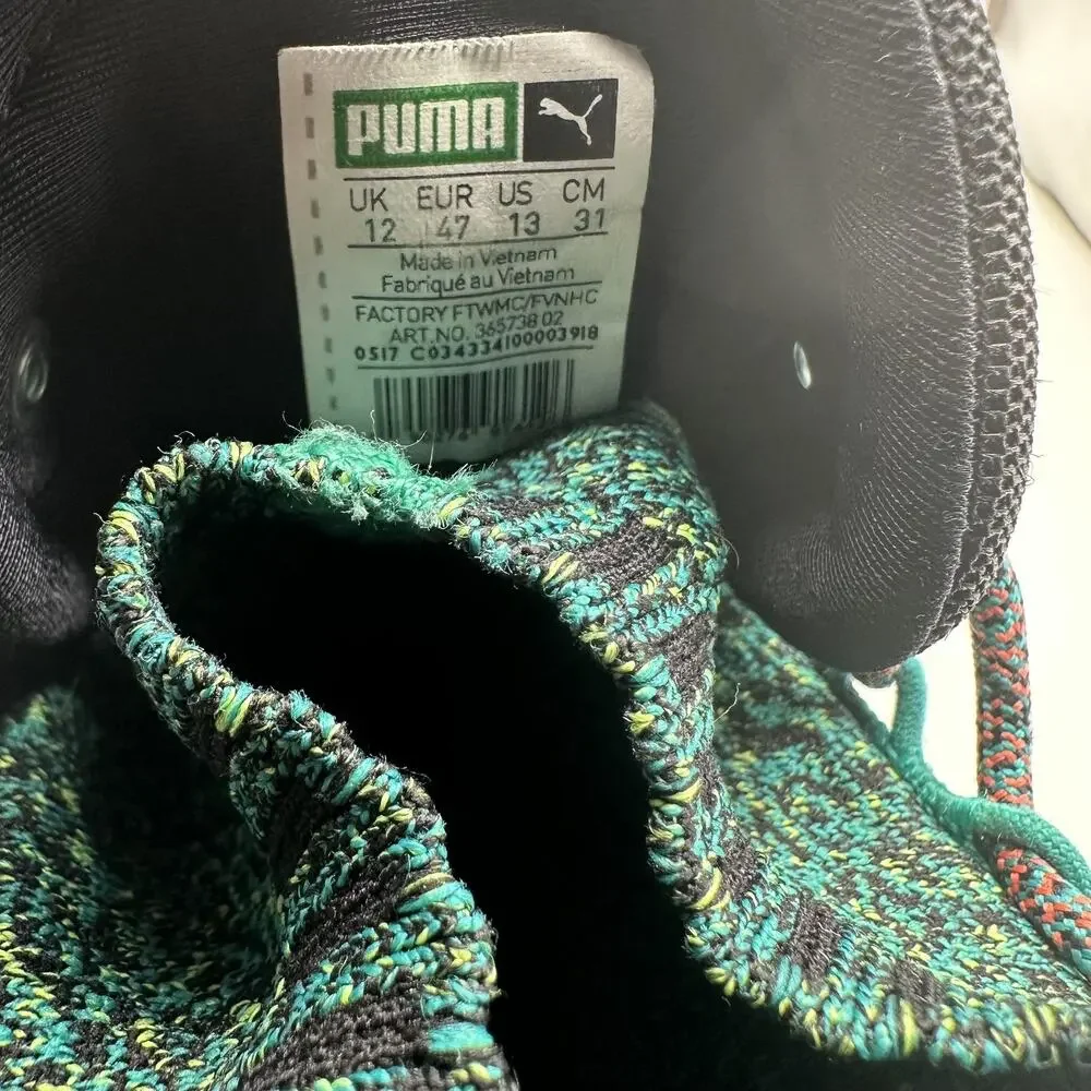 Puma Tsugi Shinsei 90s Shoes Mens Size 13 Black Teal Ignite Sneakers 36473802